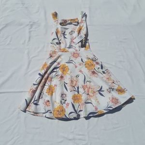 City Studio white floral skater dress